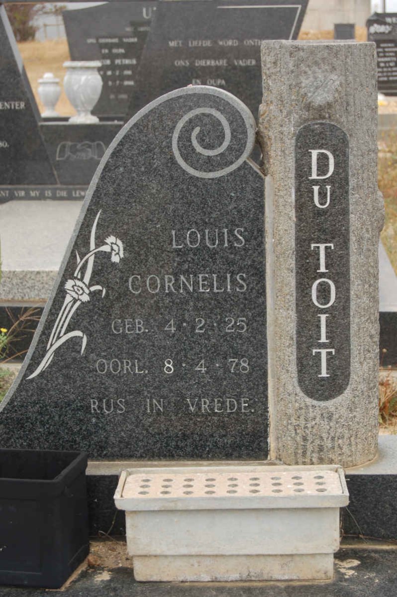 TOIT Louis Cornelis, du 1925-1978