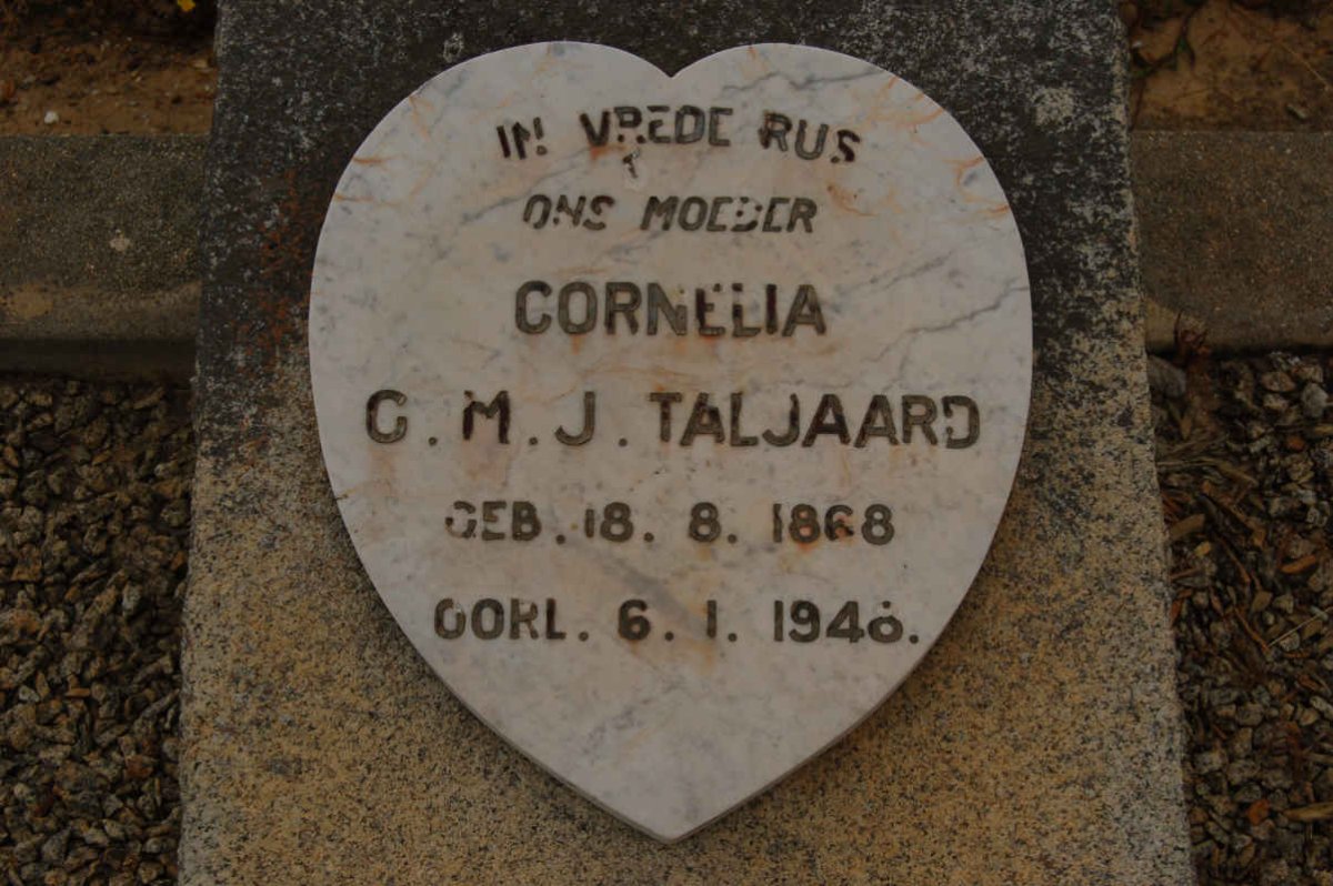 TALJAARD Cornelia C.M.J. 1868-1948
