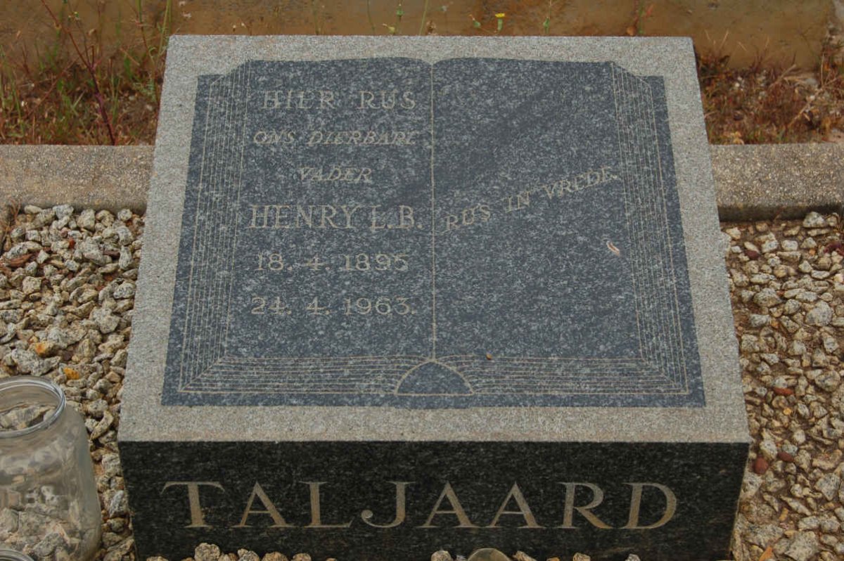 TALJAARD Henry L.B. 1895-1963