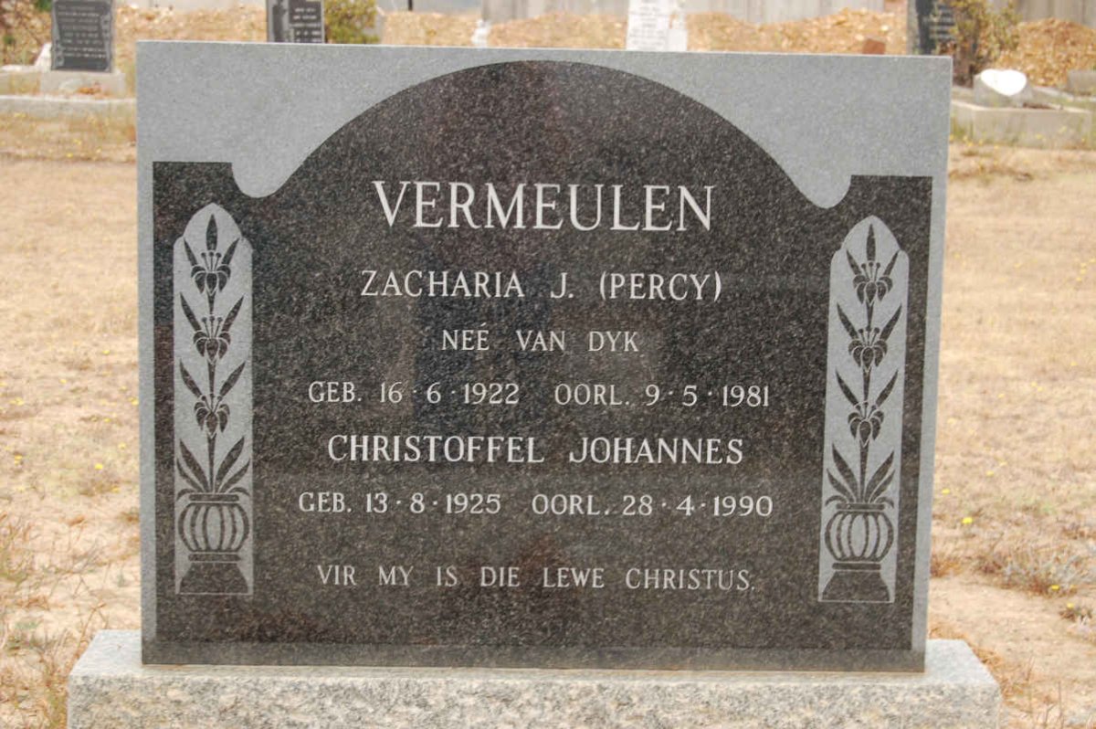 VERMEULEN Christoffel Johannes 1925-1990 &amp; Zacharia J. VAN DYK 1922-1981