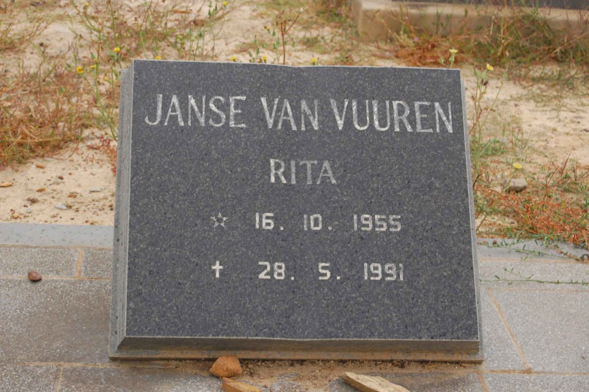 VUUREN Rita, Janse van 1955-1991