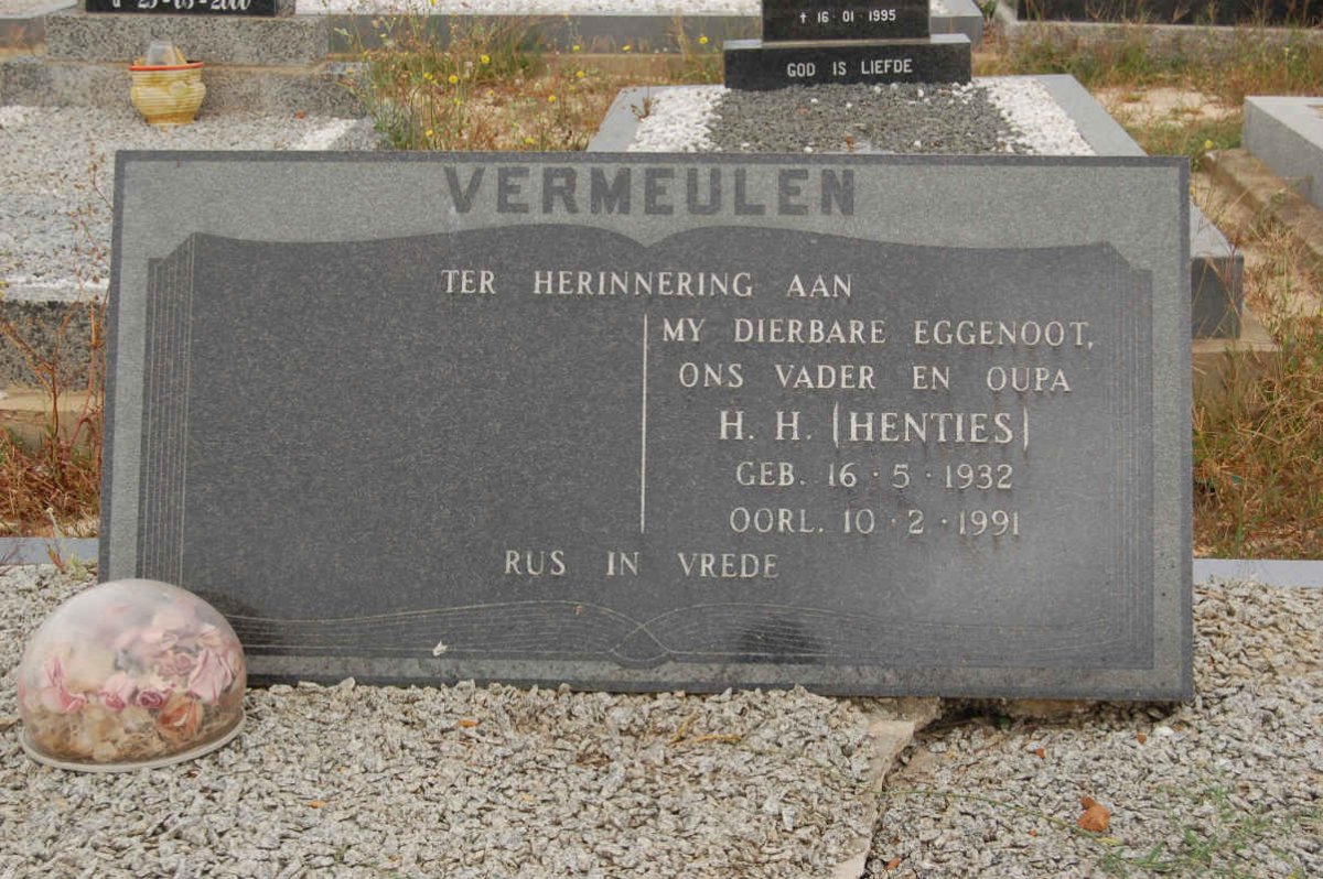 VERMEULEN H.H. 1932-1991