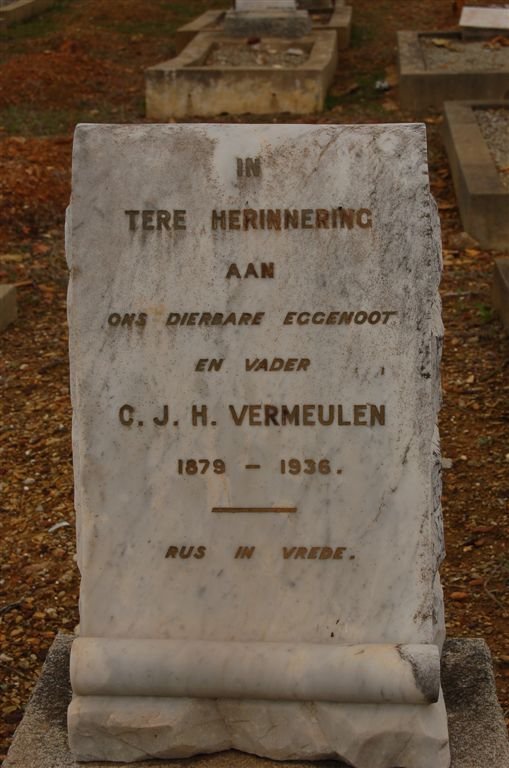 VERMEULEN C.J.H. 1879-1936