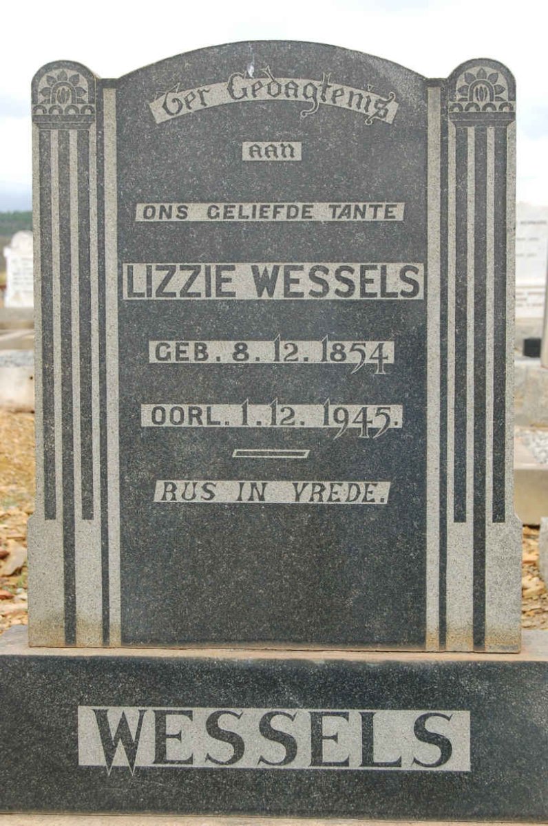 WESSELS Lizzie 1854-1945