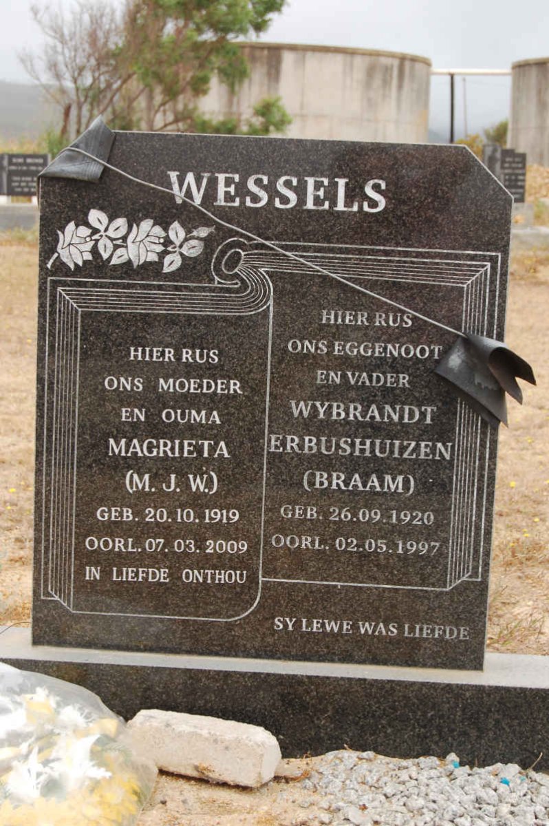 WESSELS Wybrandt Erbushuizen 1920-1997 &amp; M.J.W. 1919-2009