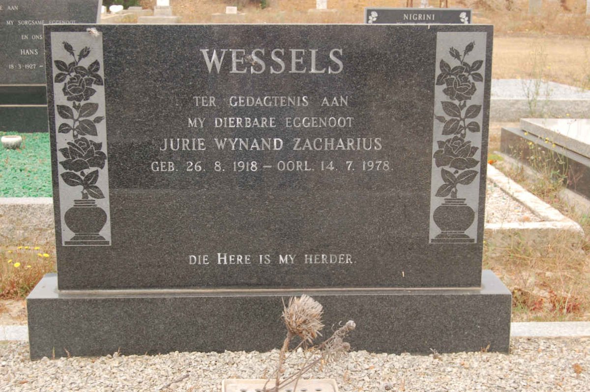 WESSELS Jurie Wynand Zacharius 1918-1978