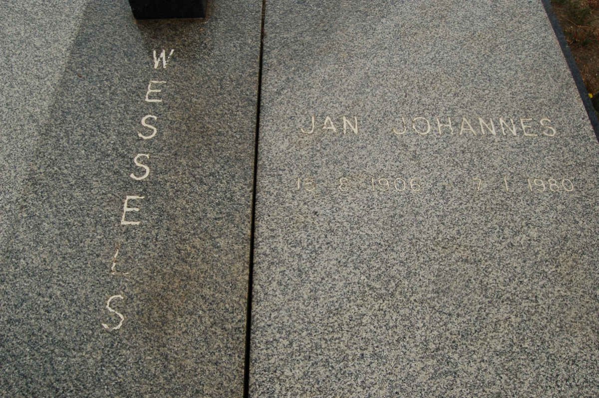 WESSELS Jan Johannes 1906-1980