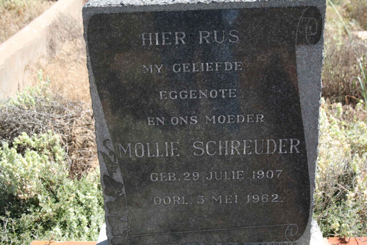 SCHREUDER Mollie 1907-1962