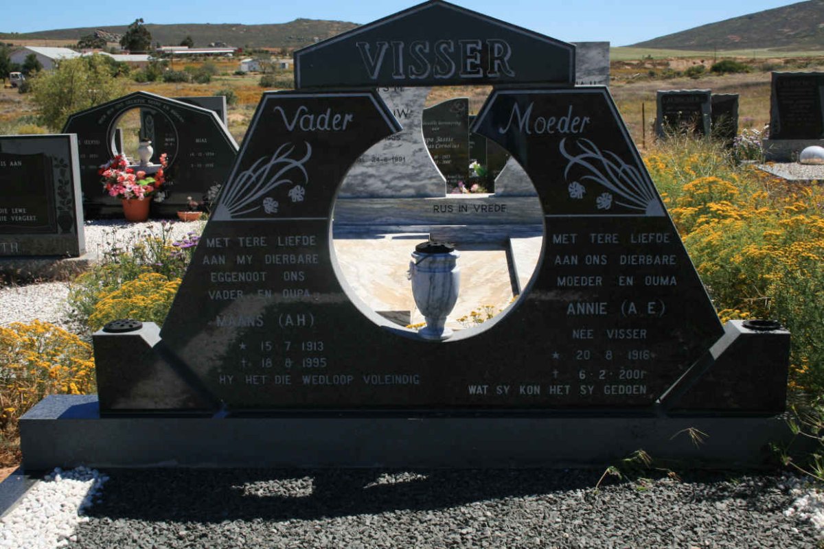 VISSER A.H. 1913-1995 &amp; Annie A.E. VISSER 1916-2001