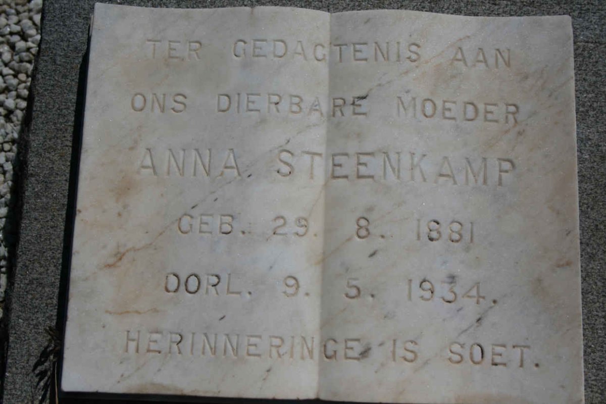 STEENKAMP Anna 1881-1934