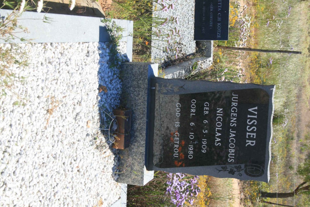VISSER Jurgens Jacobus Nicolaas 1909-1980