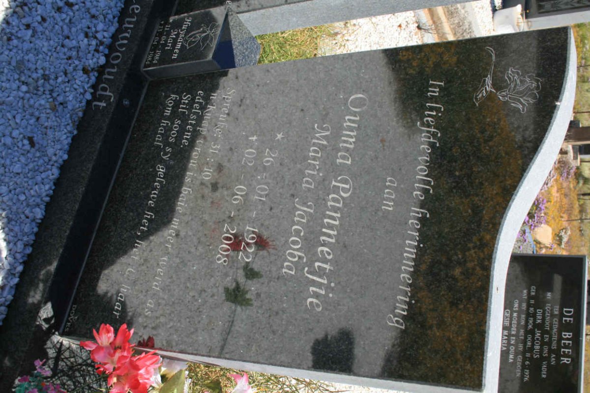 NIEUWOUDT Maria Jacoba 1922-2008