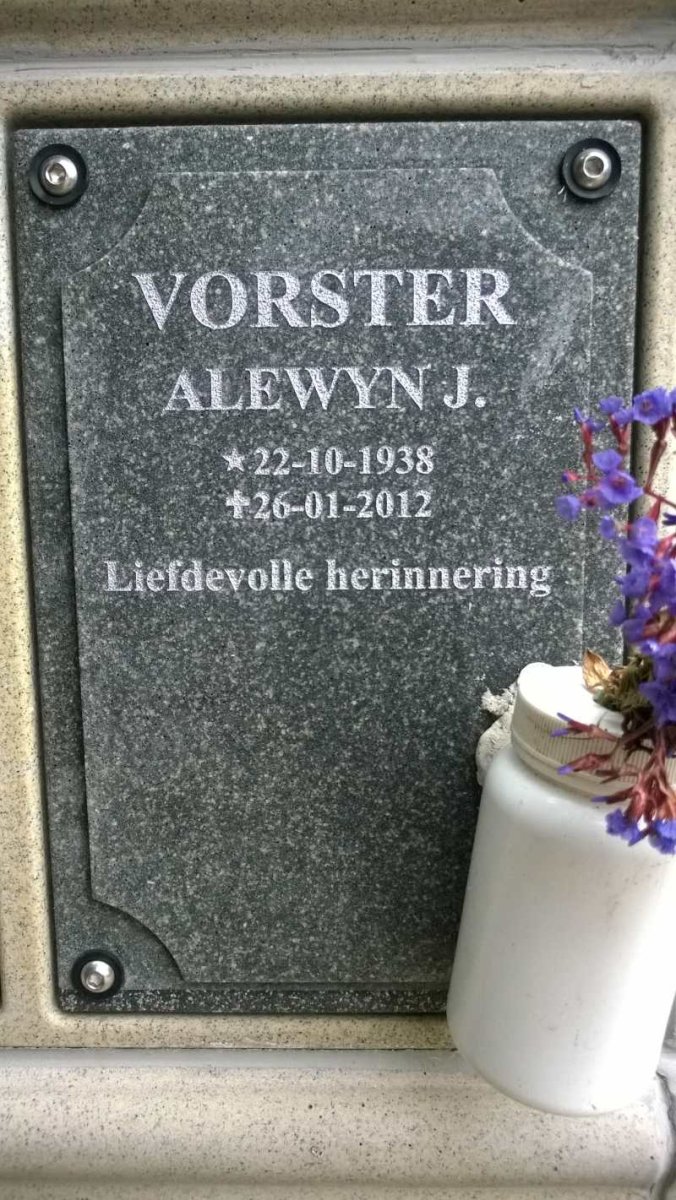 VORSTER Alewyn J. 1938-2012