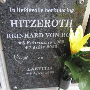 HITZEROTH Reinhard Von Ro? 1965-2020 :: HITZEROTH Laetitia 1968-