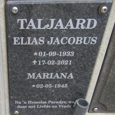 TALJAARD Elias Jacobus 1933-2021 & Mariana 1945-