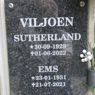 VILJOEN Sutherland 1929-2022 & Ems 1931-2021