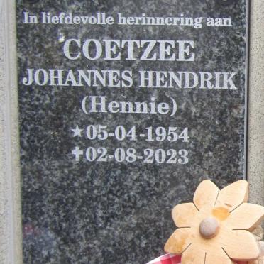 COETZEE Johannes Hendrik 1954-2023