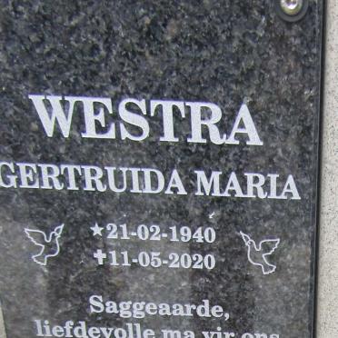 WESTRA Gertruida Maria 1940-2020