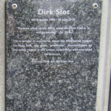 SLOT Dirk 1985-2018
