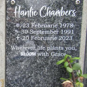 CHAMBERS Hanlie 1978-2023