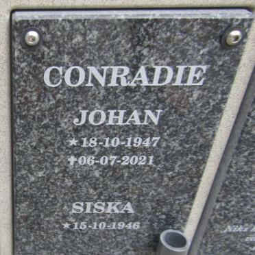 CONRADIE Johan 1947-2021