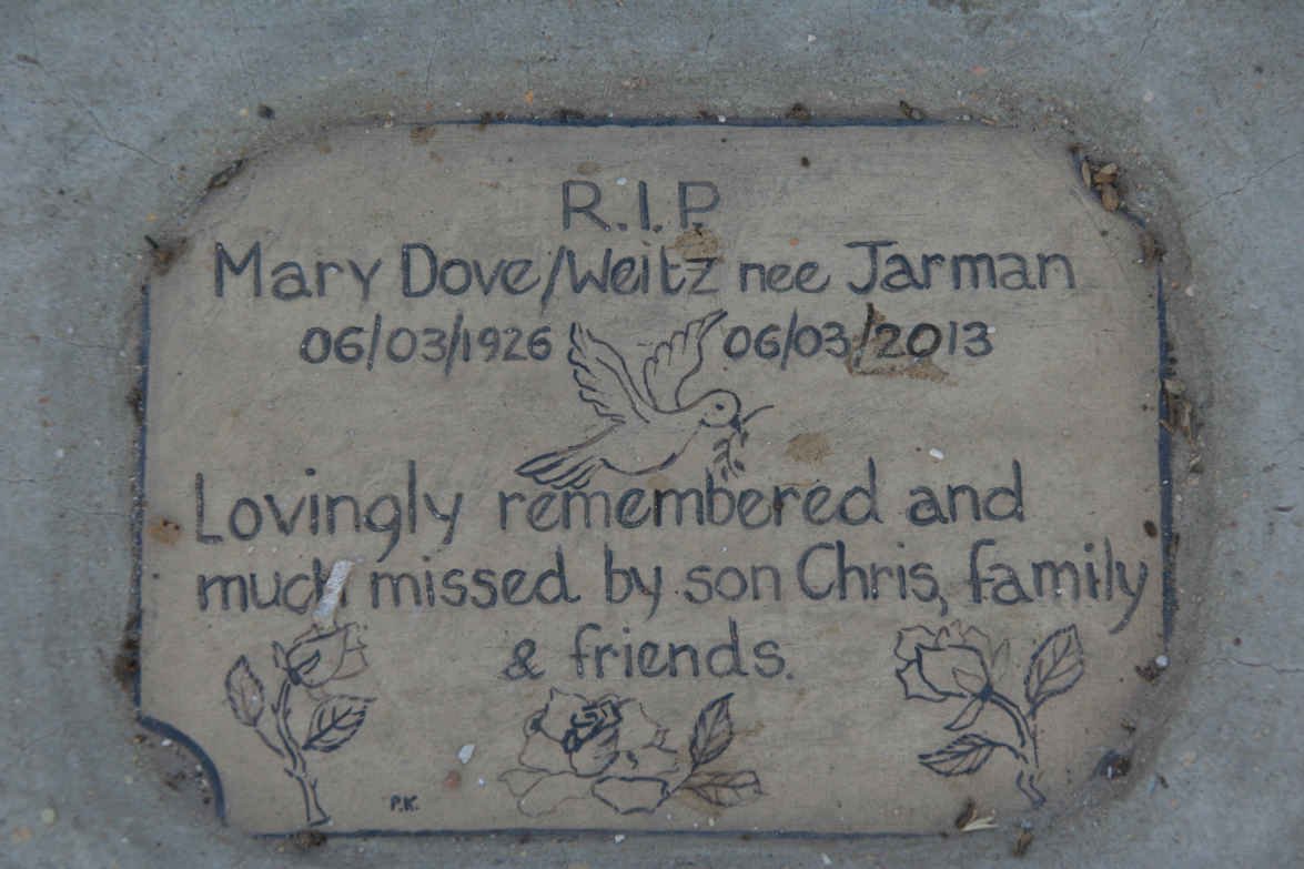 WEITZ Mary Dove nee JARMAN 1926-2013