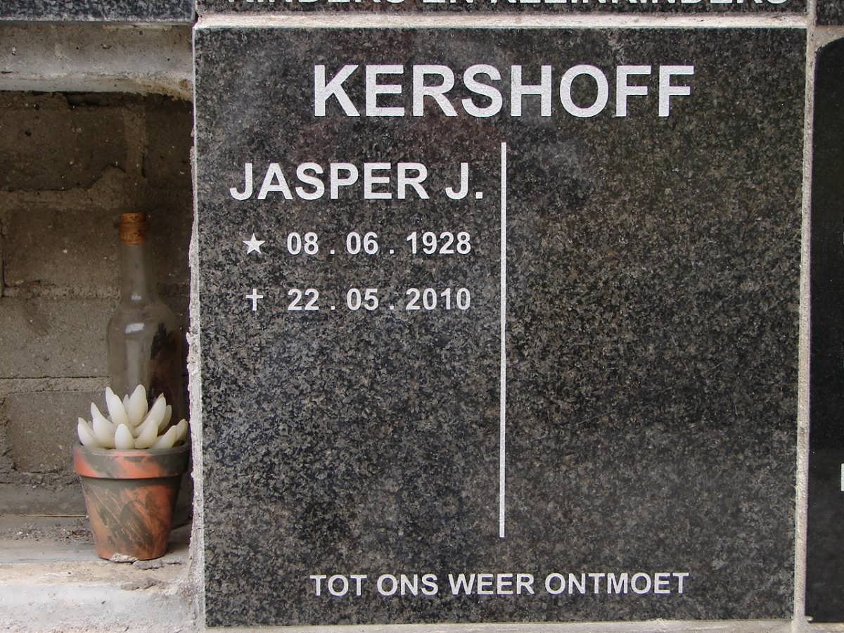 KERSHOFF Jasper J. 1928-2010