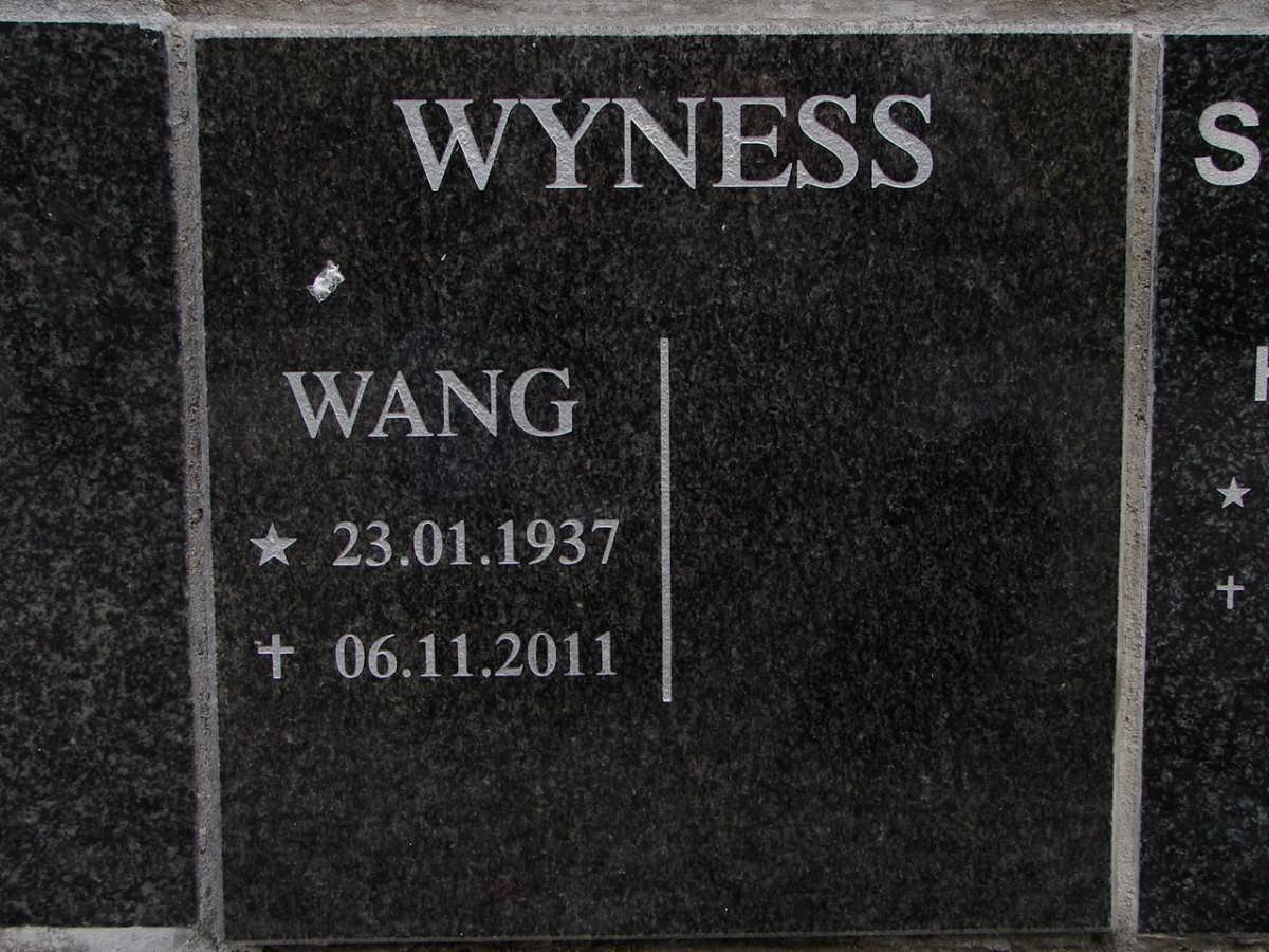 WYNESS Wang 1937-2011