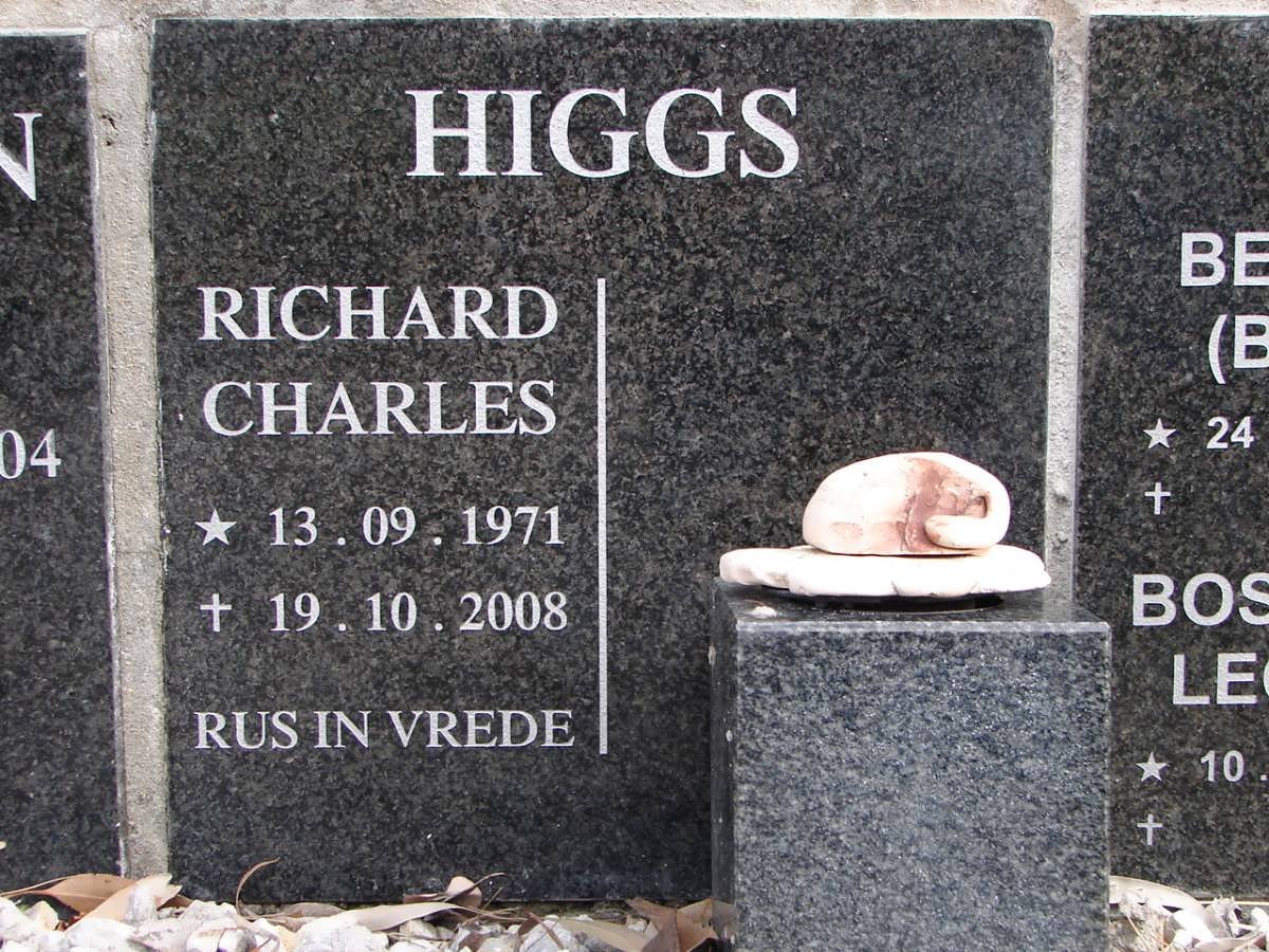 HIGGS Richard Charles 1971-2008