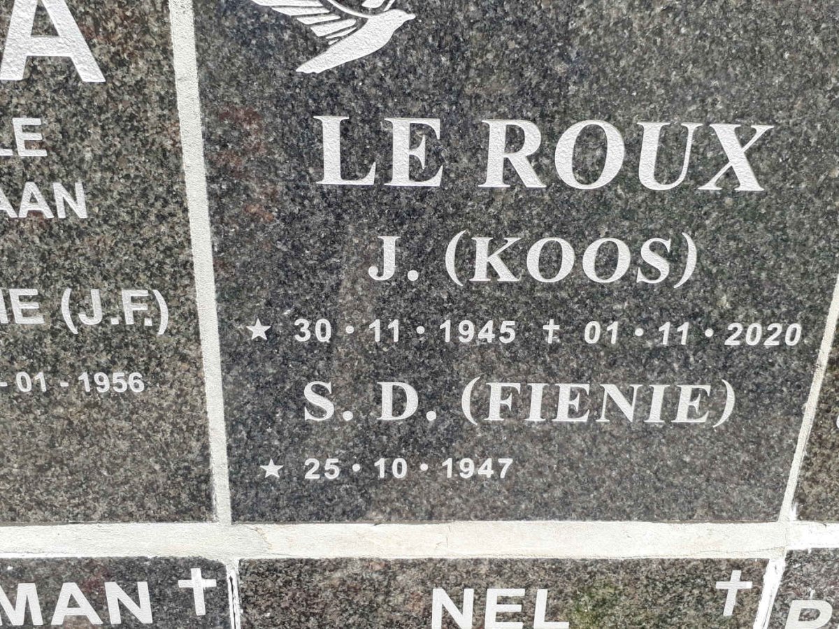 ROUX J., le 1945-2020 &amp; S.D. 1947-