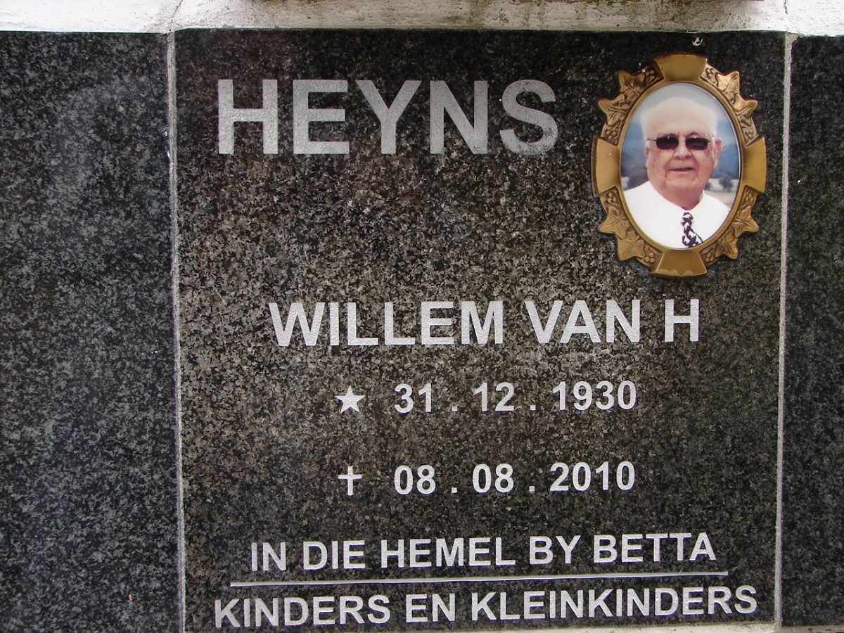 HEYNS Willem van H. 1930-2010
