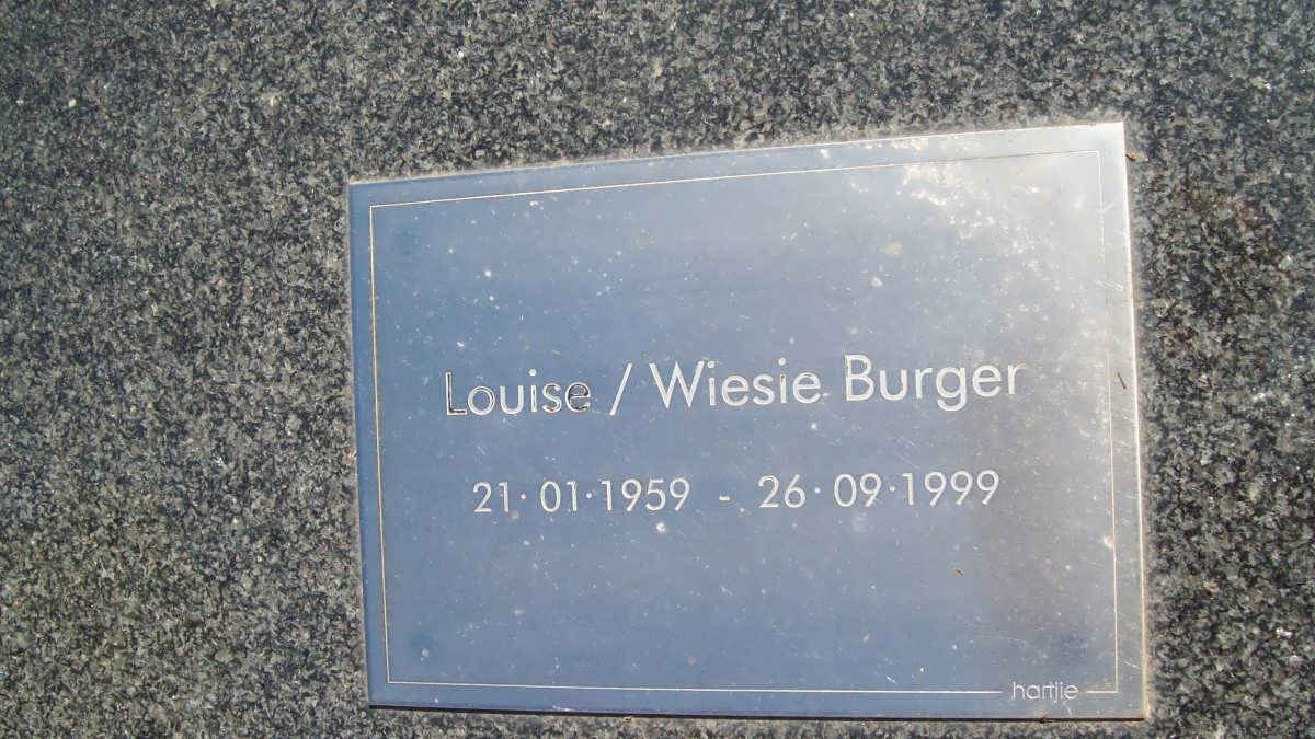 BURGER Louise 1959-1999