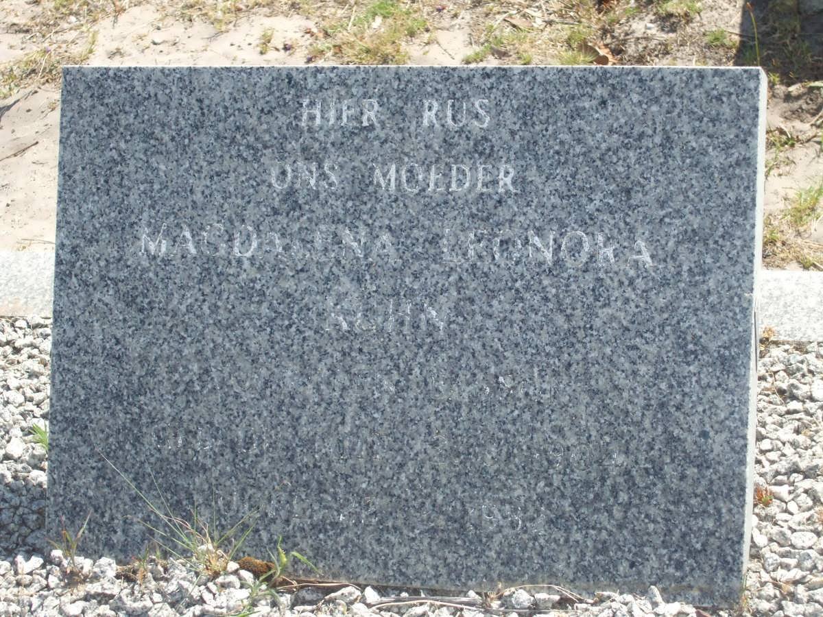 KÜHN Magdalena Leonora voorheen BASSON nee DU TOIT 1904-1982