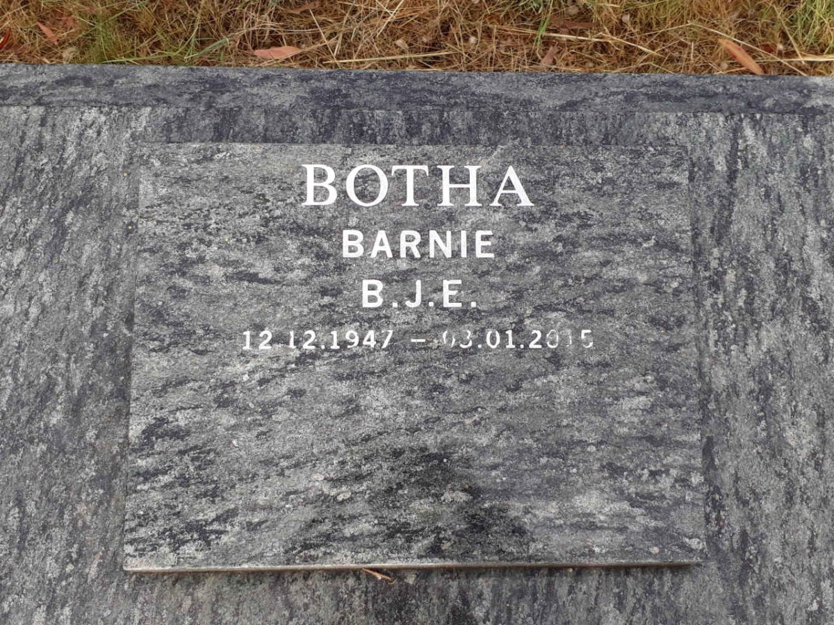 BOTHA B.J.E. 1947-2015