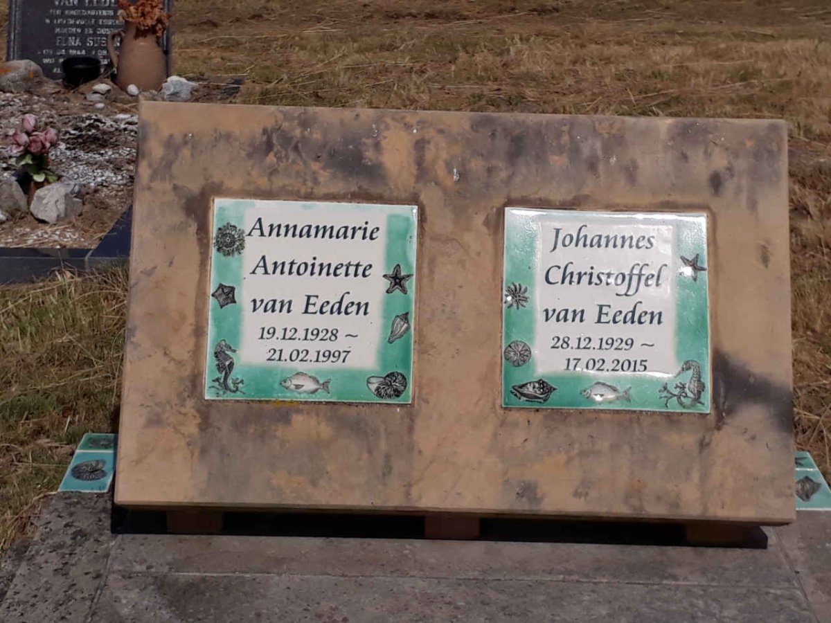 EEDEN Johannes Christoffel, van 1929-2015 &amp; Annamarie Antoinette 1928-1997