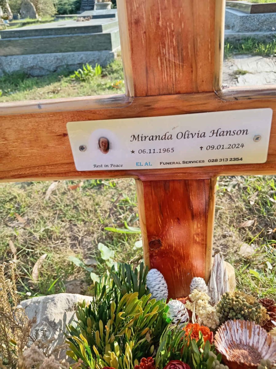 HANSON Miranda Olivia 1965-2024