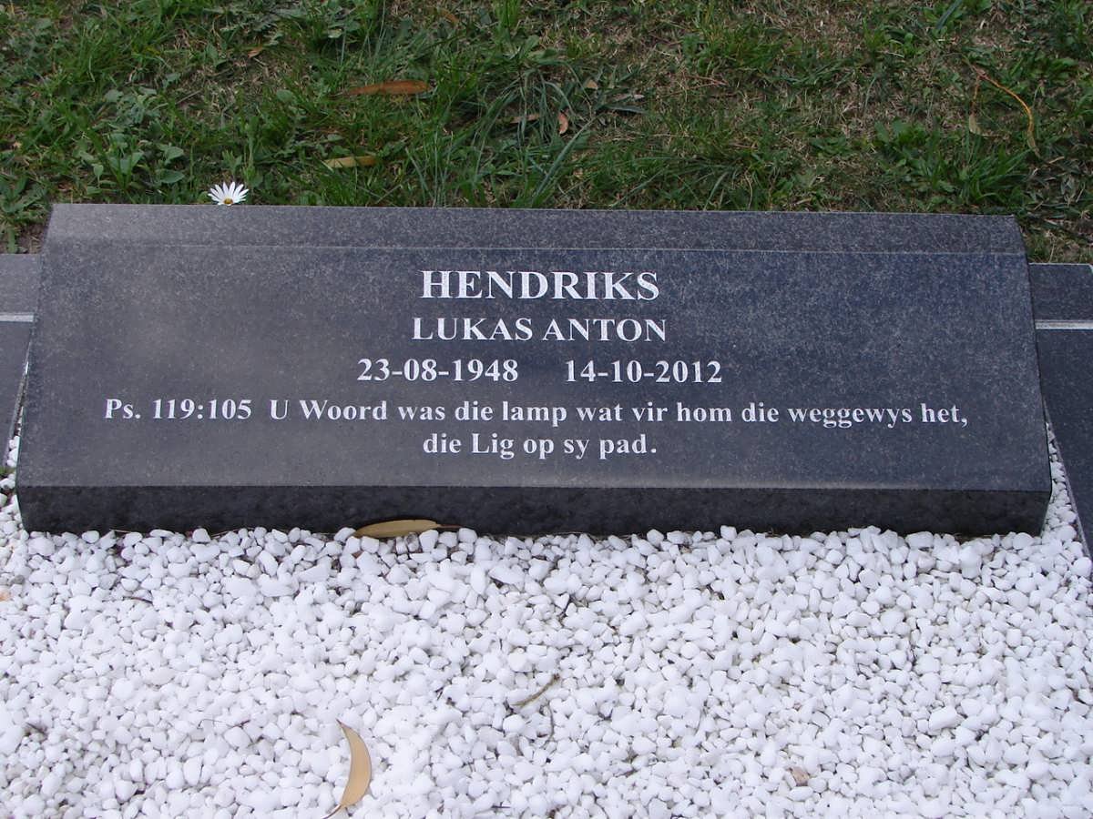 HENDRIKS Lukas Anton 1948-2012