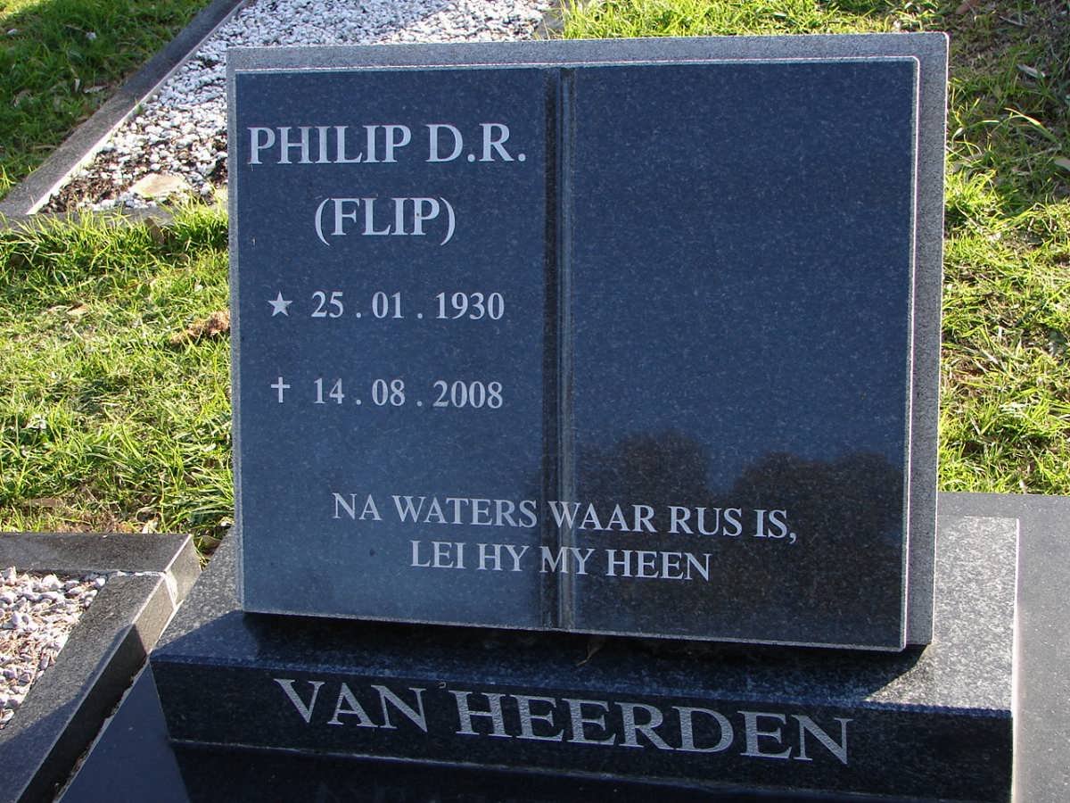HEERDEN Philip D.R., van 1930-2008