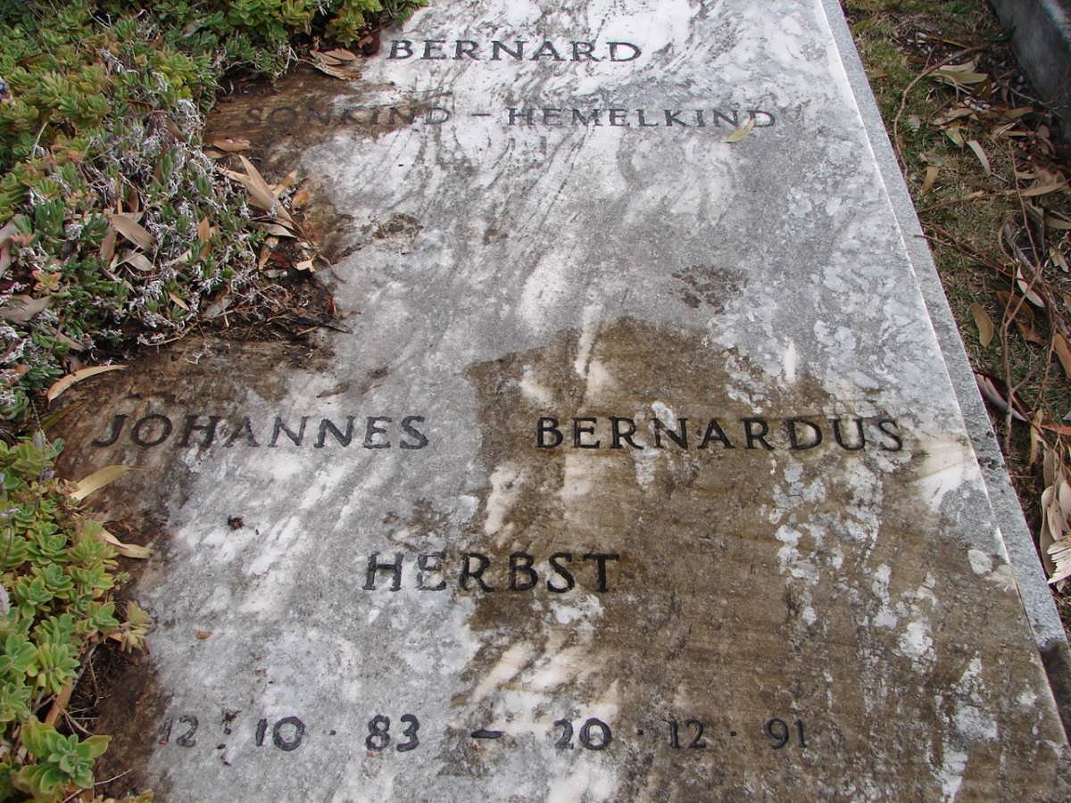 HERBST Johannes Bernardus 1983-1991