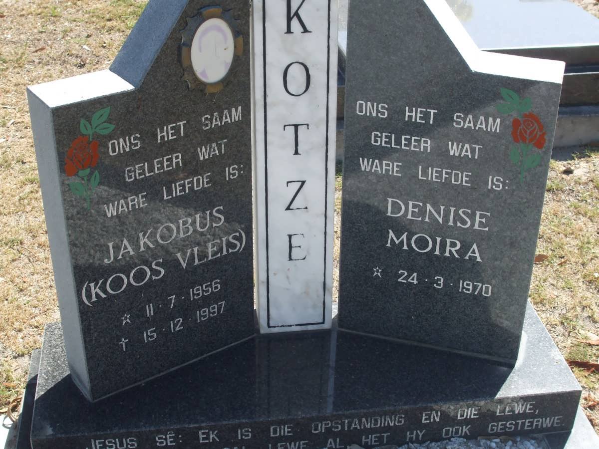 KOTZE Jakobus 1956-1997 &amp; Denise Moira 1970-