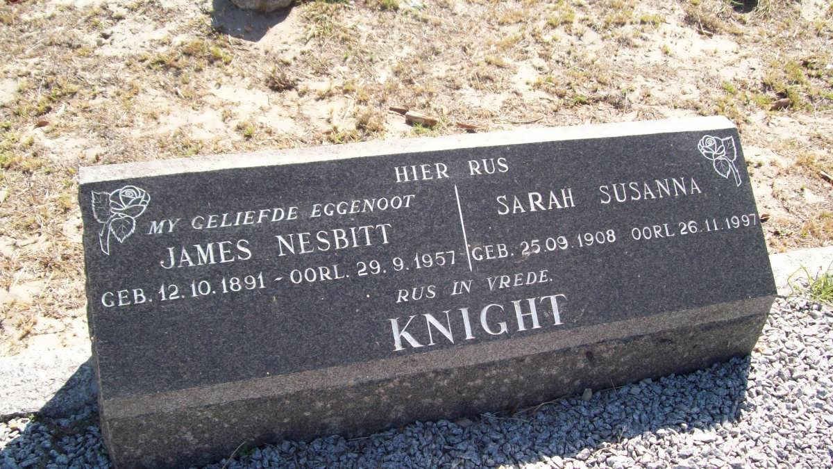 KNIGHT James Nesbitt 1891-1957 &amp; Sarah Susanna 1908-1997