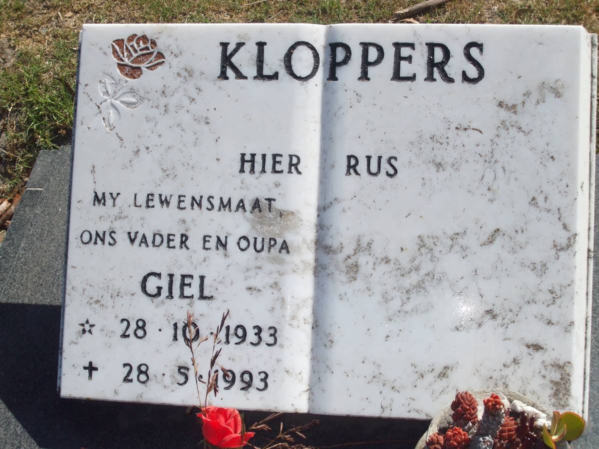 KLOPPERS Giel 1933-1993