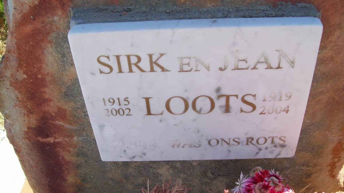 LOOTS Sirk 1915-2002 &amp; Jean 1919-2004