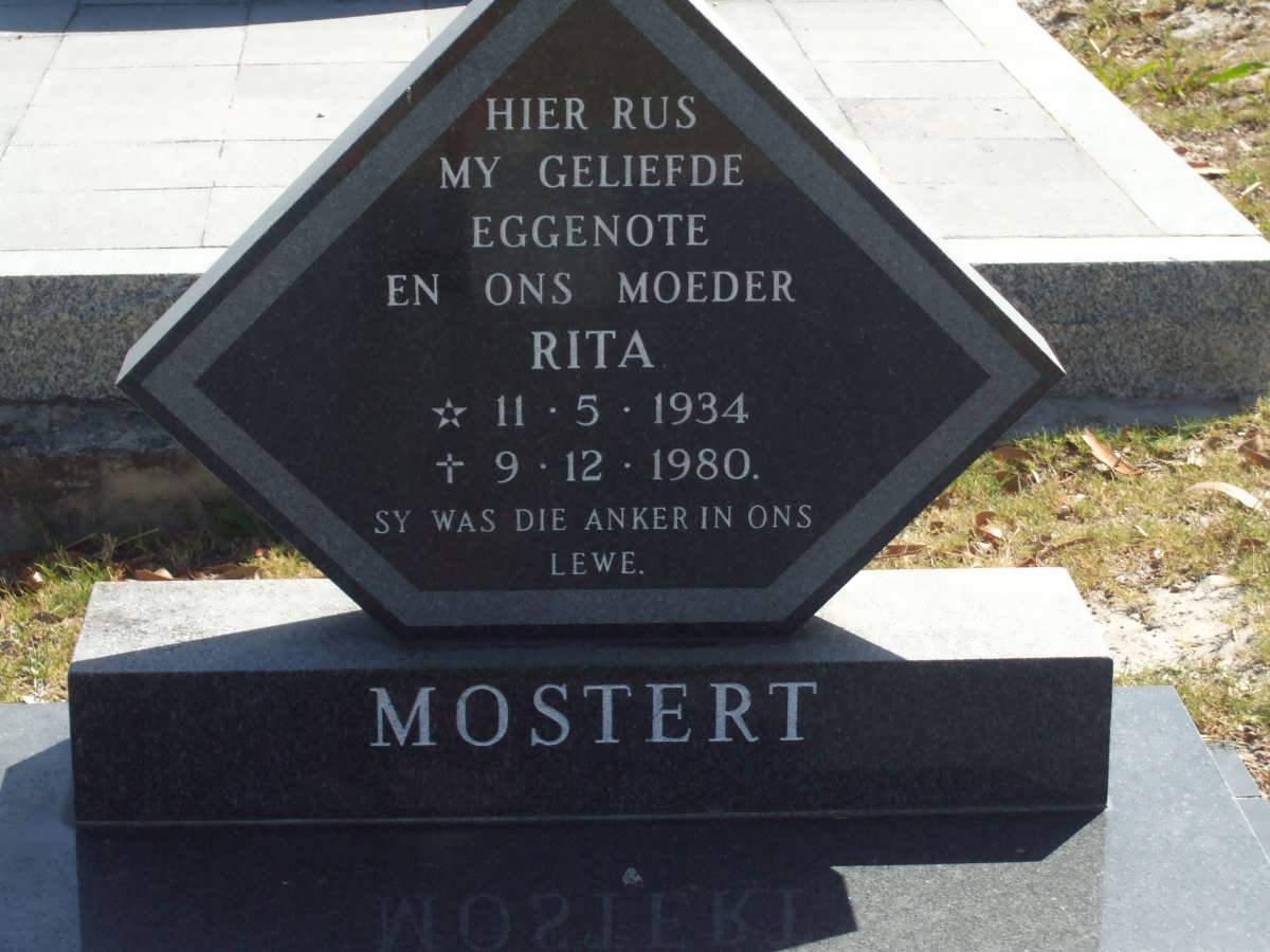 MOSTERT Rita 1934-1980