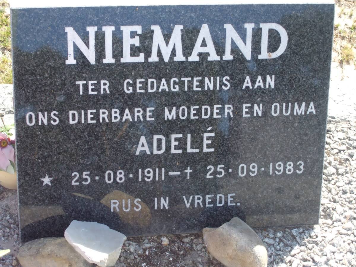 NIEMAND Adele 1911-1983