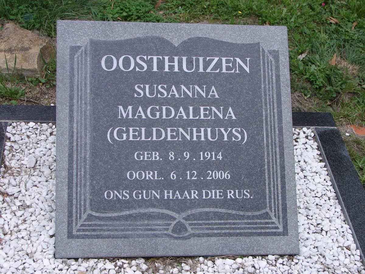 OOSTHUIZEN Susanna Magdalena nee GELDENHUYS 1914-2006