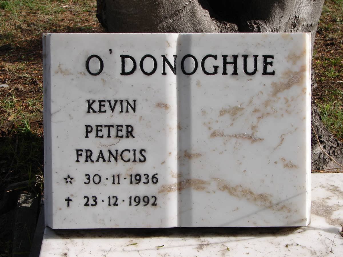 O'DONOGHUE Kevin Peter Francis 1936-1992
