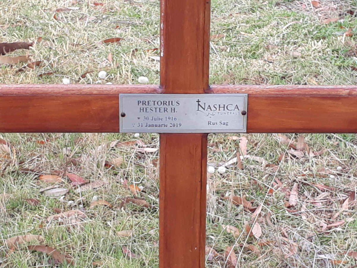 PRETORIUS Hester H. 1916-2019