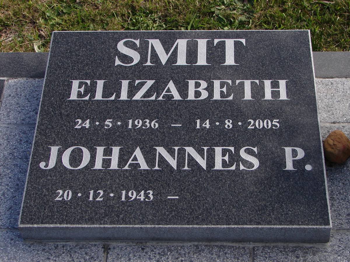 SMIT Johannes P. 1943- &amp; Elizabeth 1936-2005