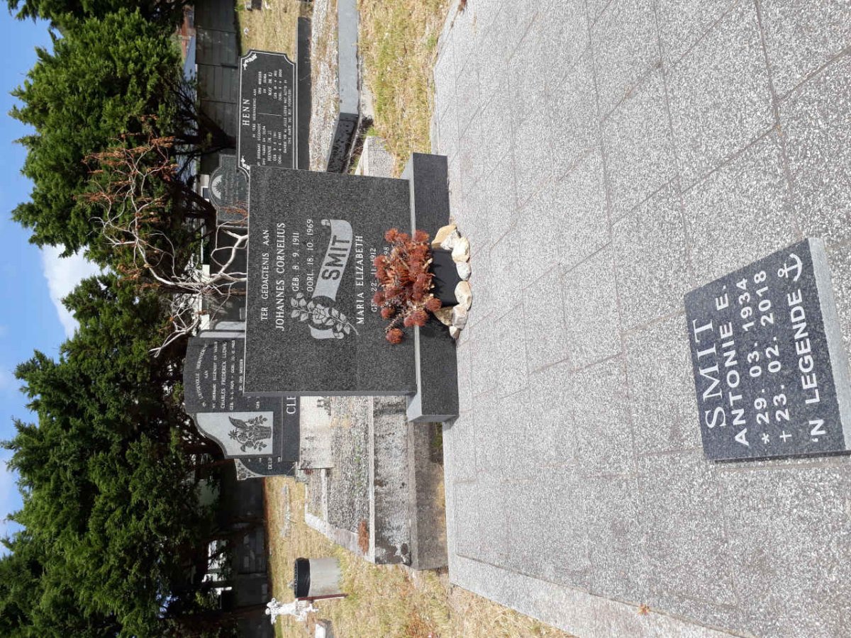 SMIT Johannes Cornelius 1911-1969 &amp; Maria Elizabeth 1912-1998 :: SMIT Antonie E. 1934-2018